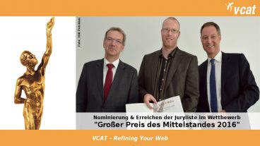 VCAT für den Großen Preis des Mittelstandes nominiert