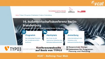 TYPO3-basierte Konferenzhomepage im Responsive Design erstellt