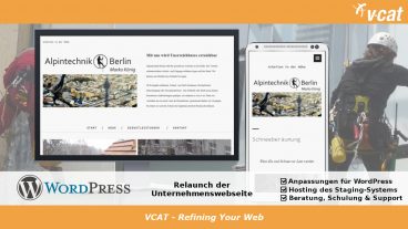 Neue Homepage mit WordPress für Arbeiten in der Höhe