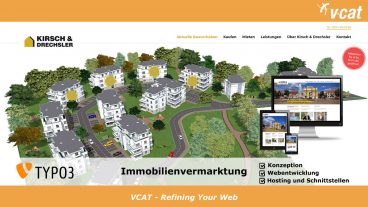 Immobilien auf TYPO3-Homepage visualisiert