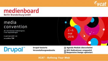 Veranstaltungshomepage auf Drupal-Basis