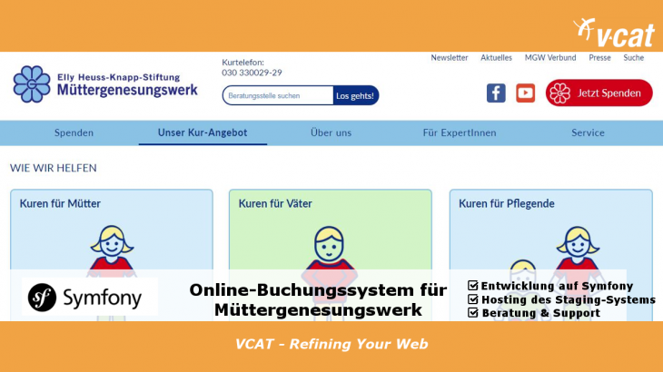 Müttergenesungswerk mit neuem Online-Buchungssystem