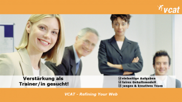 VCAT sucht Trainer für technische Prozesse