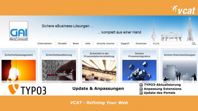 TYPO3-Update für die GAI NetConsult GmbH