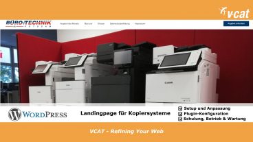 Neue Landingpage für Kopiersysteme