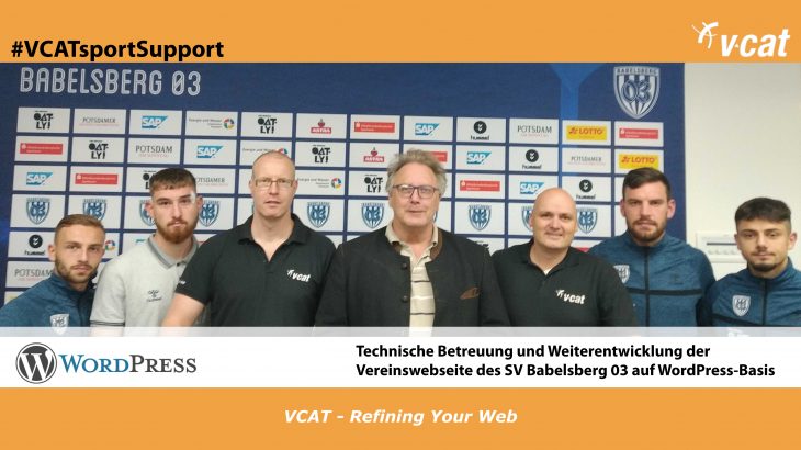 VCATsportSupport - Sponsoringverlängerung SV Babelsberg 03