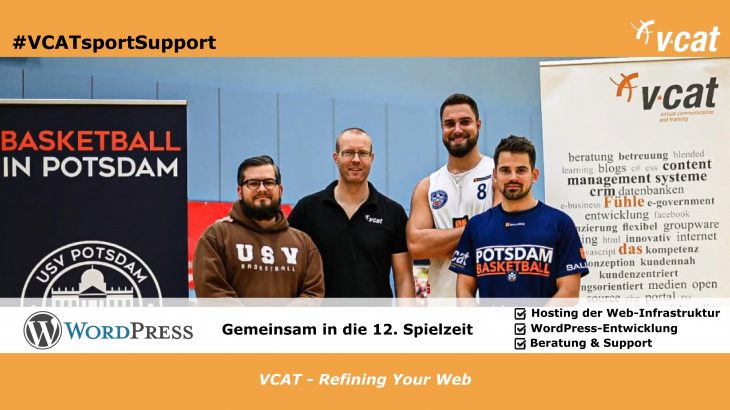 VCATsportSupport - Sponsoringverlängerung USV Potsdam