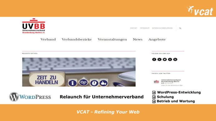 Unternehmerverband mit neuer Webseite