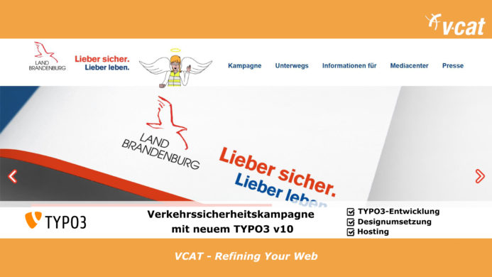 TYPO3 v.10 für Verkehrssicherheitskampagne