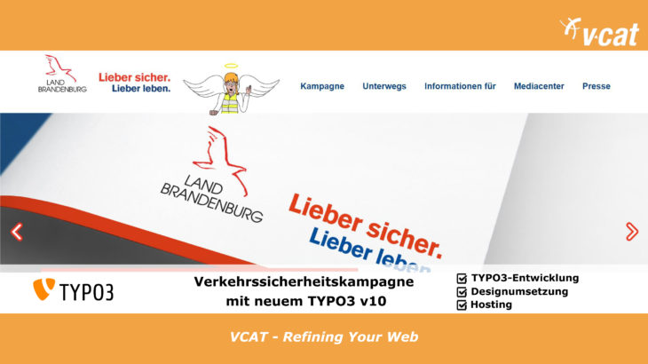 TYPO3 10 für Verkehrssicherheitskampagne