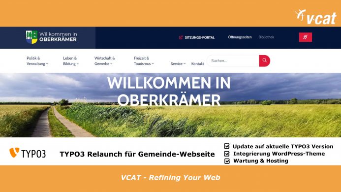 Gemeinde Oberkrämer mit neuer Webseite