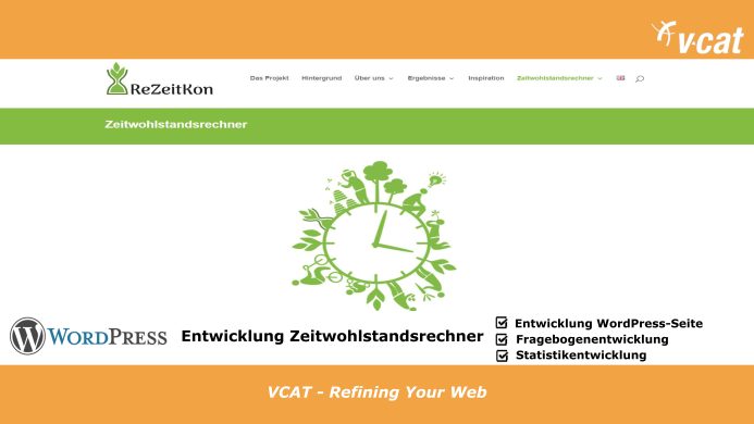 Zeitwohlstandsrechner auf WordPress-Basis