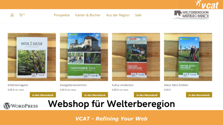 Webshop für Welterberegion