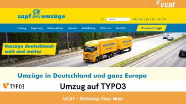 Umzug auf TYPO3 – Zapf Umzüge modernisiert Online-Präsenz